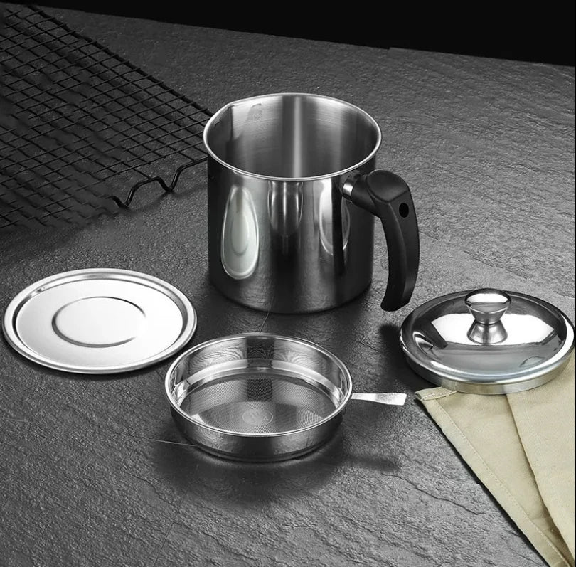 OLLA CON FILTRO PARA ACEITE