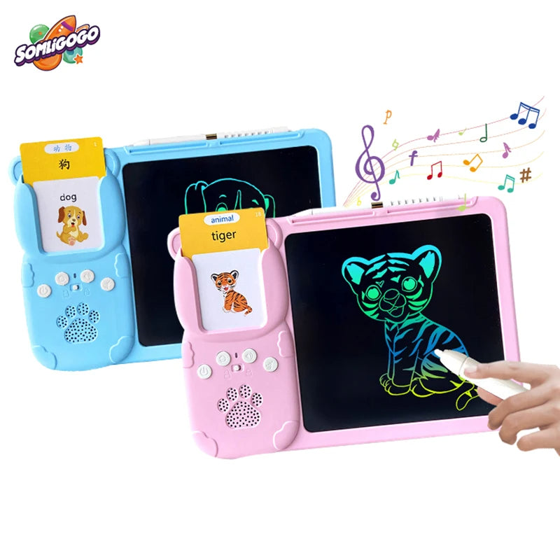 Tablet con tarjeta de APRENDIZAJE