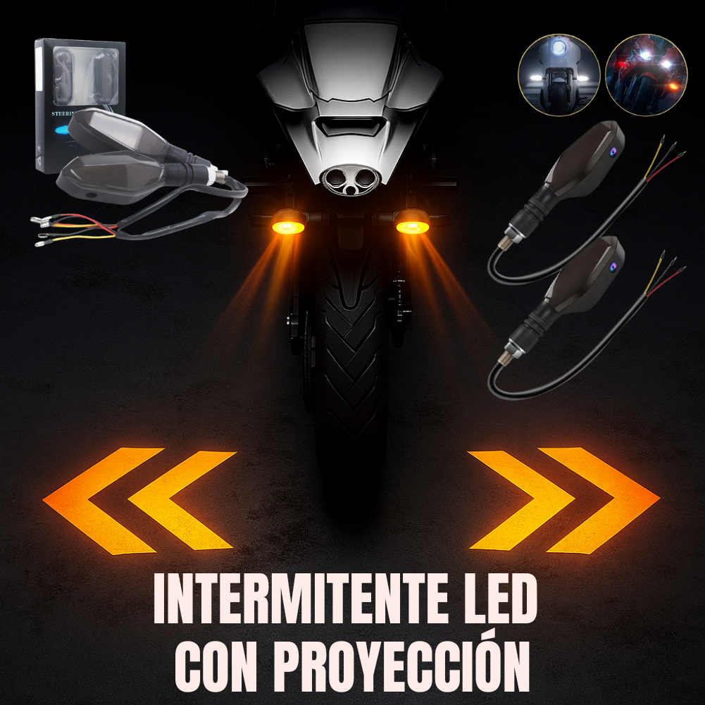 Intermitentes LED con proyección en el suelo
