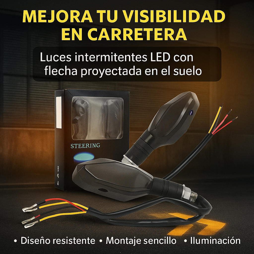 Intermitentes LED con proyección en el suelo