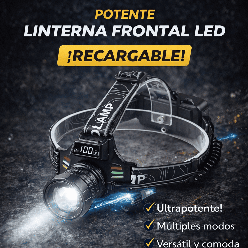 Linterna de Cabeza LED Recargable