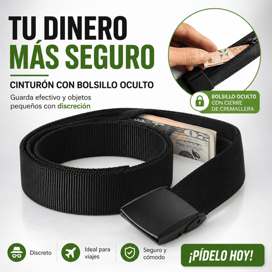 Cinturón con Bolsillo Oculto