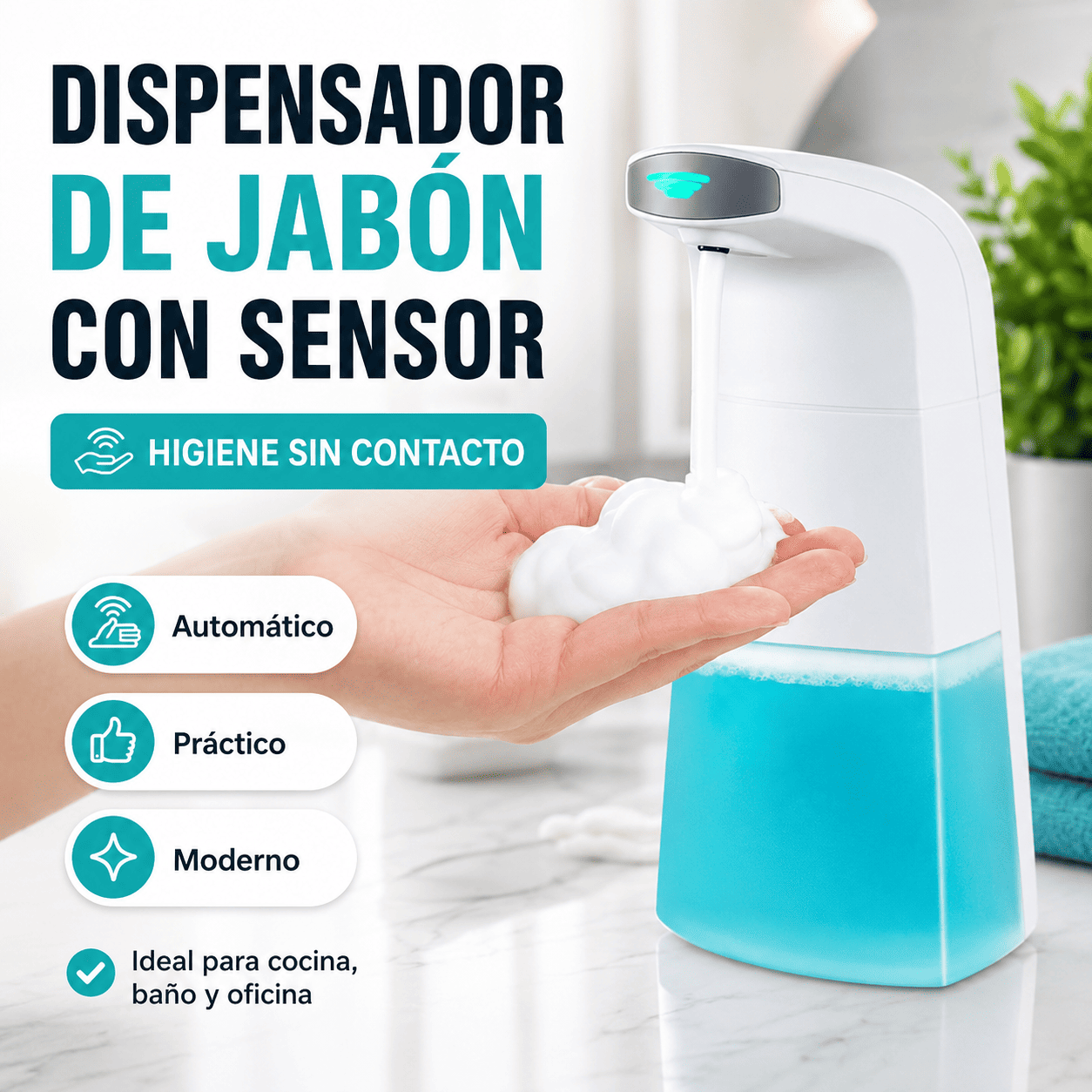 DISPENSADOR DE JABON INTELIGENTE.