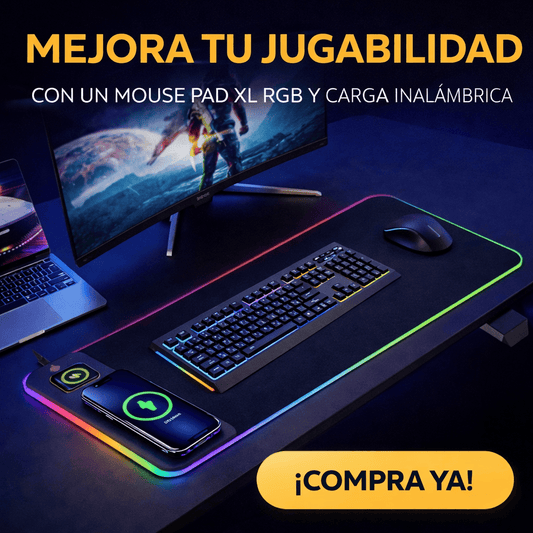 Mousepad XL con Carga Inalámbrica