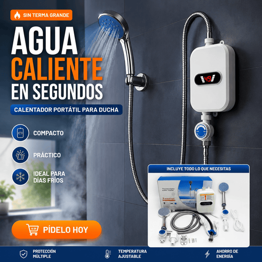 Calentador de Agua Instantáneo Portátil