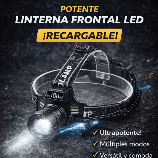 Linterna de Cabeza LED Recargable