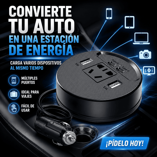 Inversor de Corriente Portátil para Auto