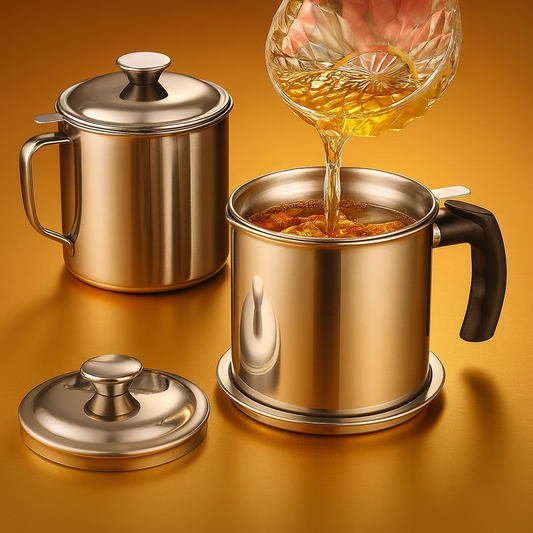 OLLA CON FILTRO PARA ACEITE
